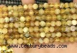 COP1759 15.5 inches 6mm round yellow opal beads wholesale