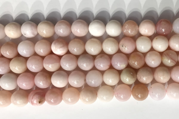 COP1798 15.5 inches 10mm round pink opal gemstone beads