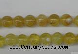 COP332 15.5 inches 8mm round yellow opal gemstone beads wholesale