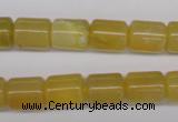 COP339 15.5 inches 10*12mm tube yellow opal gemstone beads