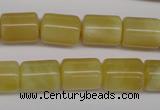 COP340 15.5 inches 10*14mm tube yellow opal gemstone beads