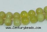 COP355 15.5 inches 8*16mm bone shape yellow opal gemstone beads