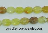 COP360 15.5 inches 8*10mm oval yellow opal gemstone beads wholesale