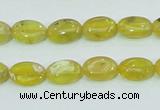 COP361 15.5 inches 9*12mm oval yellow opal gemstone beads wholesale