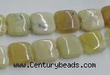 COP372 15.5 inches 12*12mm square yellow opal gemstone beads