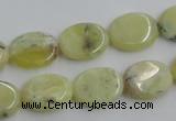 COP377 15.5 inches 12*16mm oval yellow opal gemstone beads wholesale