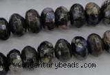 COP498 15.5 inches 5*8mm faceted rondelle natural grey opal beads