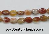 COP500 15.5 inches 6*8mm oval natural red opal gemstone beads