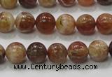 COP502 15.5 inches 10mm round natural red opal gemstone beads