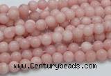 COP51 15.5 inches 5mm round natural pink opal gemstone beads