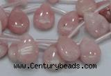 COP73 15.5 inches 10*14mm flat teardrop natural pink opal beads