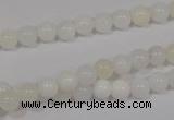 COP901 15.5 inches 8mm round natural white opal gemstone beads