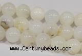 COP902 15.5 inches 10mm round natural white opal gemstone beads