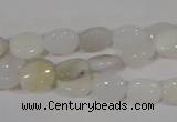COP906 15.5 inches 8*10mm oval natural white opal gemstone beads