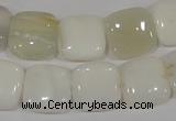 COP910 15.5 inches 14*14mm square natural white opal gemstone beads