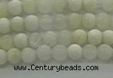 COP920 15.5 inches 4mm round white opal gemstone beads