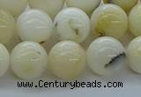 COP924 15.5 inches 12mm round white opal gemstone beads