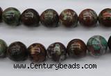 COP987 15.5 inches 10mm round green opal gemstone beads wholesale