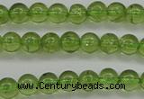 COQ202 15.5 inches 4mm - 5mm round natural olive quartz beads