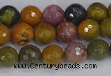 COS202 15.5 inches 8mm faceted round ocean jasper beads