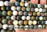 COS323 15 inches 10mm round ocean jasper beads wholesale