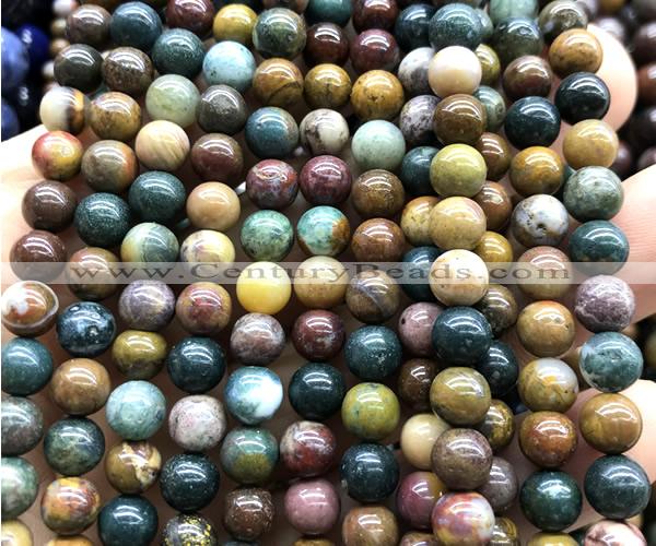 COS331 15 inches 6mm round ocean jasper beads wholesale