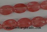 COV110 15.5 inches 12*16mm oval cherry quartz beads wholesale