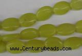 COV54 15.5 inches 8*12mm oval lemon jade gemstone beads wholesale