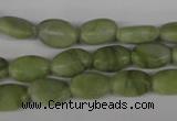COV56 15.5 inches 8*12mm oval seaweed jade gemstone beads wholesale