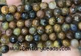 CPB1069 15.5 inches 12mm faceted round natural pietersite beads