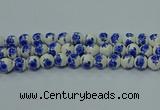 CPB541 15.5 inches 6mm round Painted porcelain beads