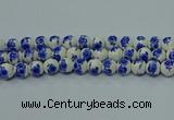 CPB543 15.5 inches 10mm round Painted porcelain beads