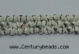 CPB551 15.5 inches 6mm round Painted porcelain beads