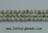 CPB602 15.5 inches 8mm round Painted porcelain beads