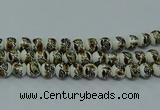 CPB642 15.5 inches 8mm round Painted porcelain beads