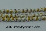 CPB752 15.5 inches 8mm round Painted porcelain beads