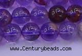 CPC602 15.5 inches 8mm round purple phantom quartz beads