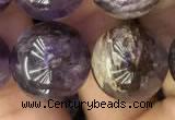 CPC615 15.5 inches 16mm round purple phantom quartz beads