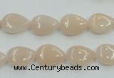 CPI04 15.5 inches 10*14mm flat teardrop pink aventurine jade beads