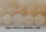 CPI211 15.5 inches 6mm faceted round pink aventurine jade beads