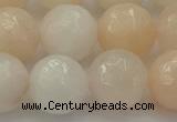 CPI215 15.5 inches 14mm faceted round pink aventurine jade beads