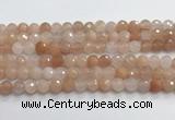 CPI216 15.5 inches 6mm faceted round pink aventurine jade beads wholesale