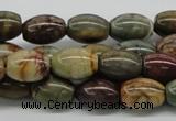 CPJ02 15.5 inches 10*14mm rice picasso jasper beads wholesale