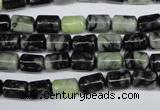 CPJ210 15.5 inches 6*9mm column green picasso jasper beads