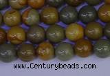 CPJ451 15.5 inches 6mm round wildhorse picture jasper beads