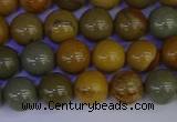 CPJ452 15.5 inches 8mm round wildhorse picture jasper beads