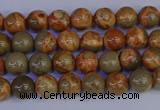 CPJ460 15.5 inches 4mm round African picture jasper beads