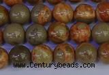 CPJ462 15.5 inches 8mm round African picture jasper beads