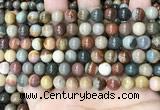 CPJ482 15.5 inches 8mm round polychrome jasper beads wholesale