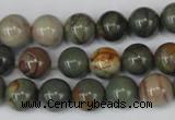 CPJ62 15.5 inches 10mm round picasso jasper gemstone beads